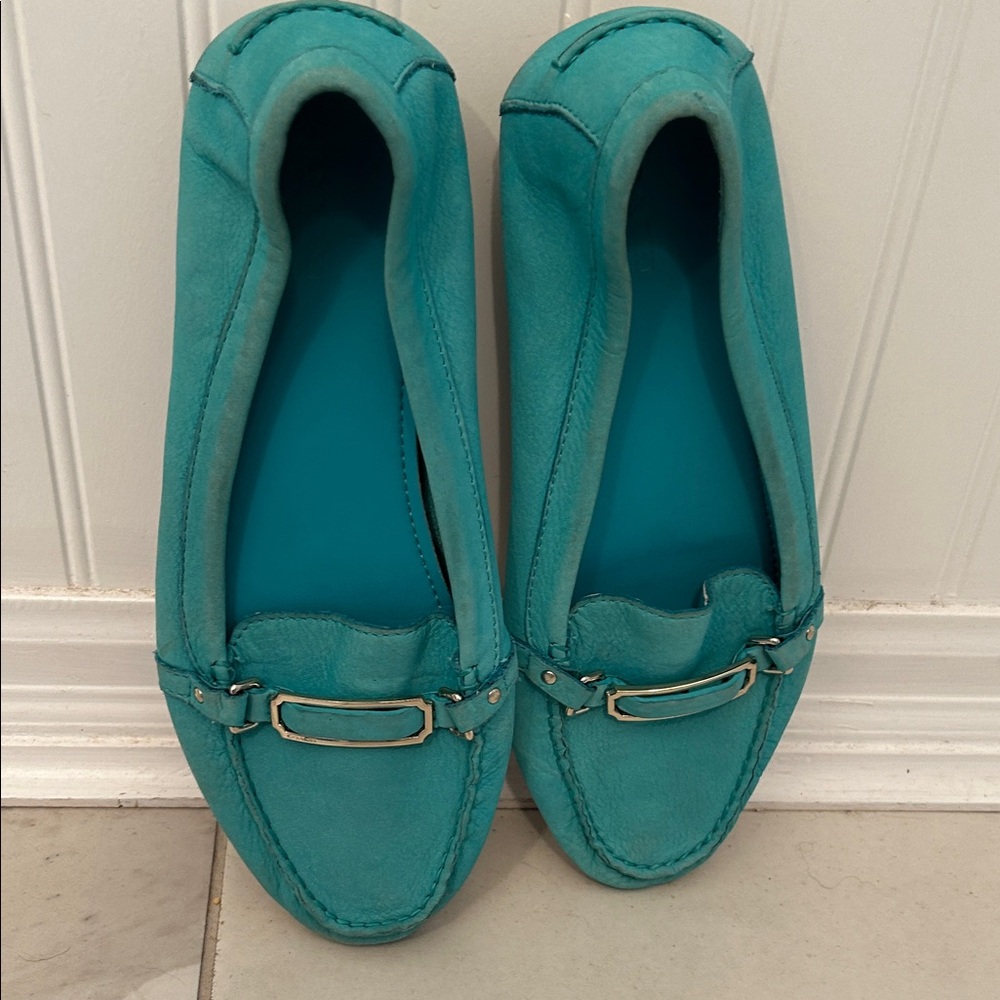 Designer Teal Loafers for Women